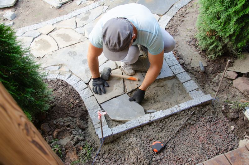 Stone Walkway Repair Process